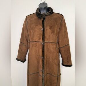 NOVELTI ADORABLE JUNIOR FAUX SUEDE COAT SIZE M